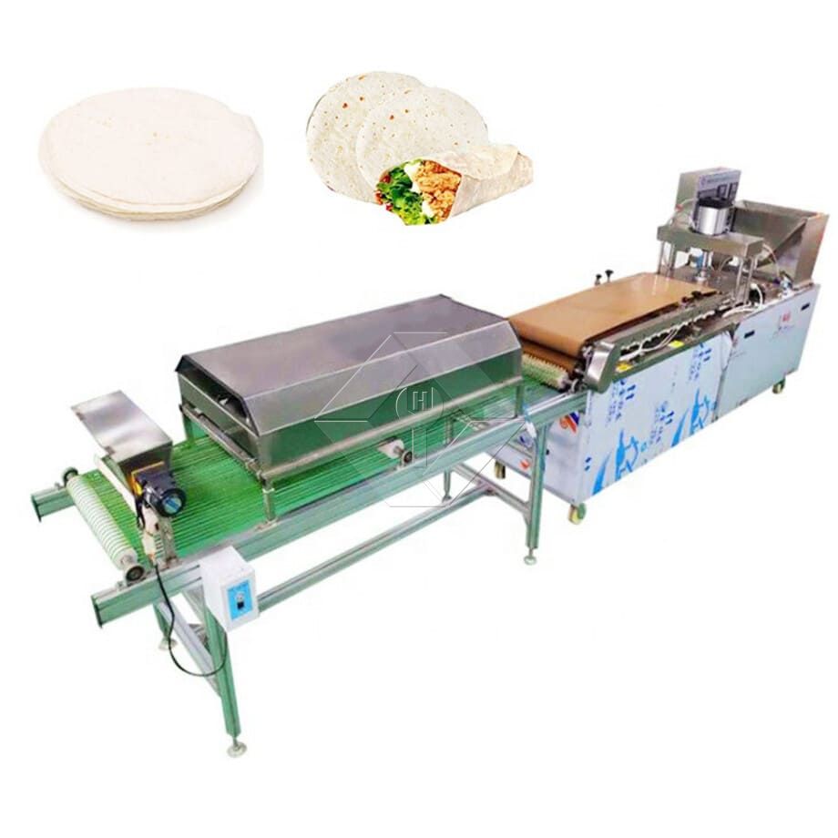 Chapati ya Mkate wa Pita Kiotomatiki Mkate wa gorofa Pancake Roti Tortilla Bata Choma Pancake Mashine ya Kutengeneza Lavash