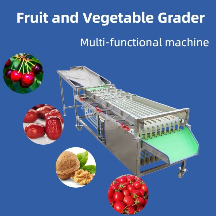 Mashine ya Kupanga Kibiashara ya Kupanga Kiotomatiki ya Cherry Tomato ya Kitunguu saumu ya Kupanga Mashine ya Kuainisha Matunda.