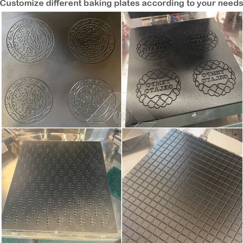 Rotary Rolling Sukari Koni Kuoka Ice Cream Poke Cornet Akavingirisha Cones Kutengeneza Machine