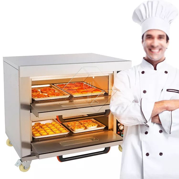 Uuzaji Moto Mpya Oveni ya Gesi ya Bakery kwa Tanuri ya Kuoka ya Sitaha mbili 4