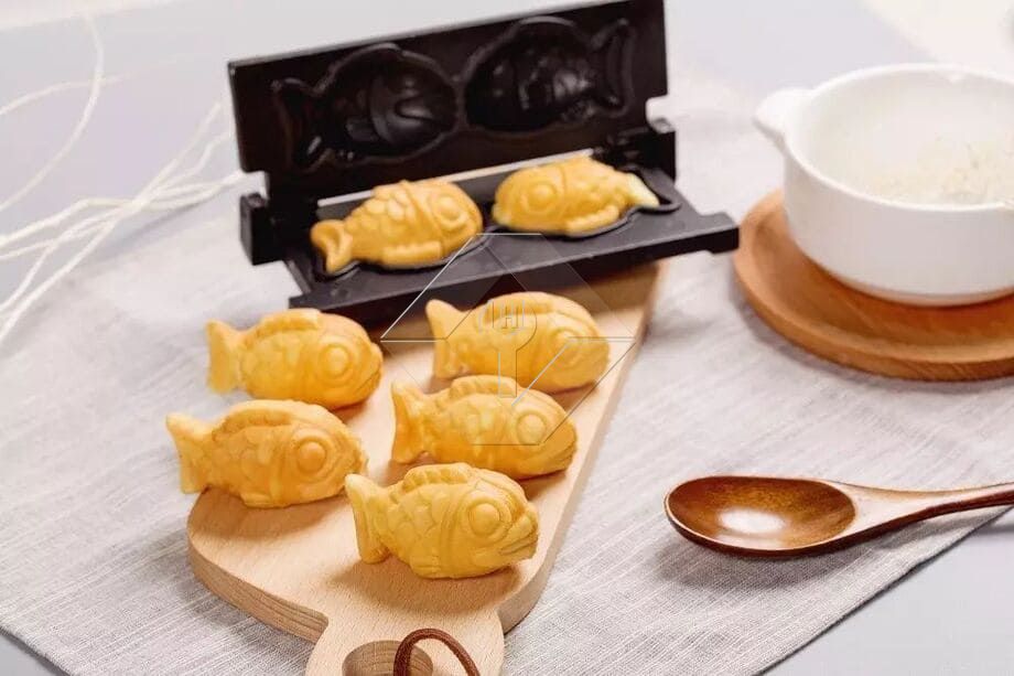 Mashine ya Keki ya Taiyaki ya Kiotomatiki kabisa Mashine ya Keki ya Taiyaki ya Kiotomatiki kabisa