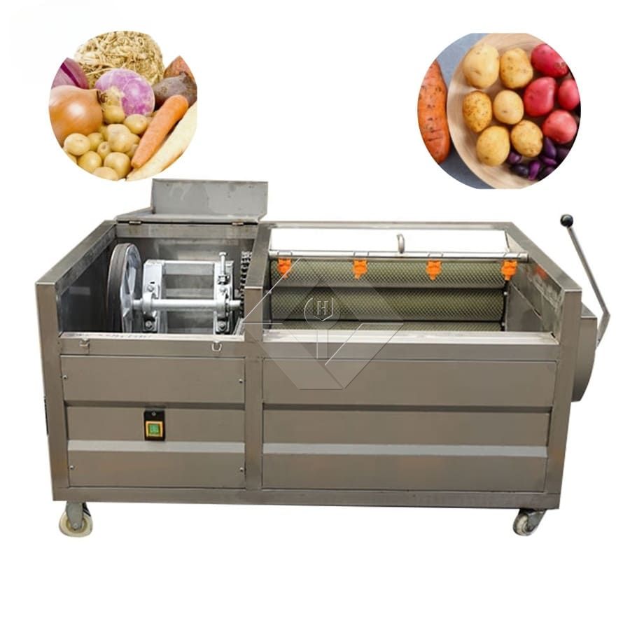 Viazi Tangawizi Matunda Roller Washer Cleaner