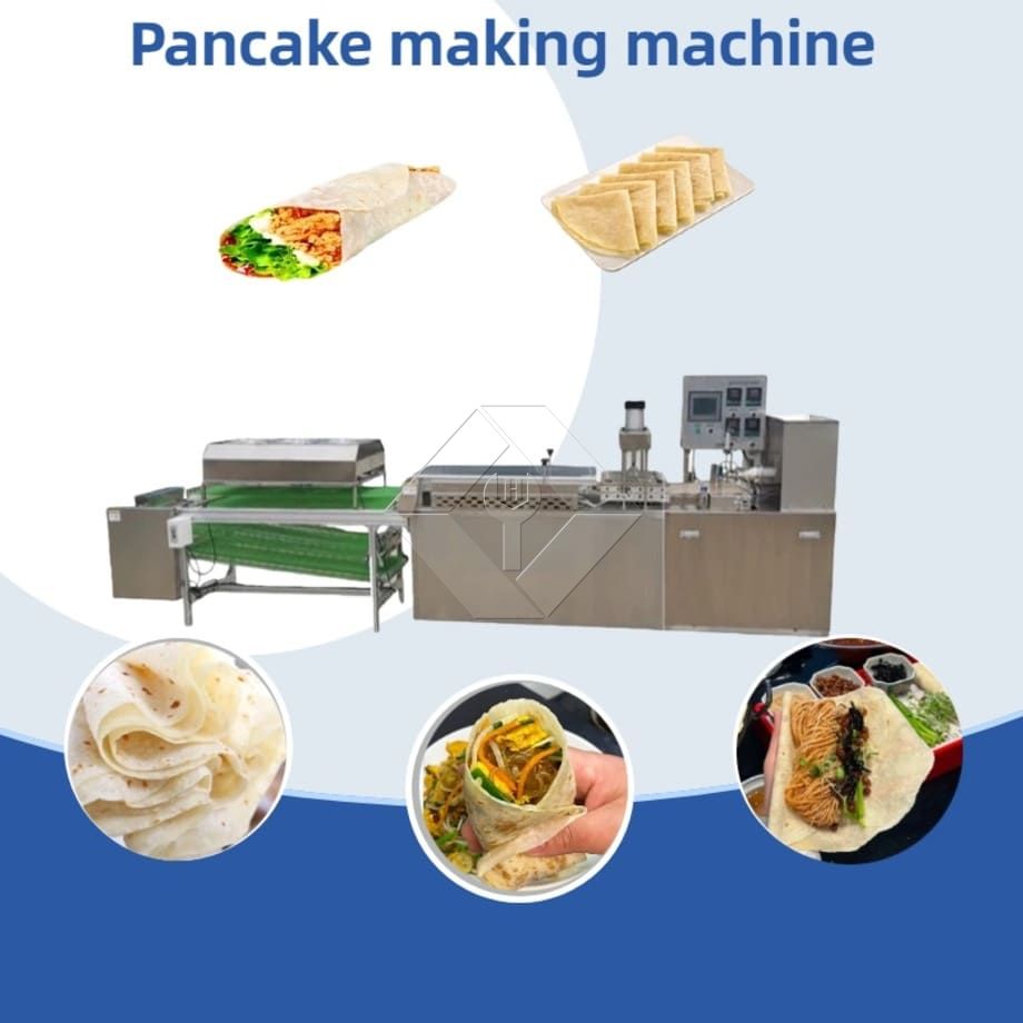 Chapati ya Mkate wa Pita Otomatiki Mkate wa gorofa Pancake Roti Tortilla Bata Choma Pancake Mashine ya Kutengeneza Lavash Chapati ya Mkate wa Pita Otomatiki Mkate wa gorofa Pancake Roti Tortilla Bata Choma Pancake Mashine ya Kutengeneza Lavash