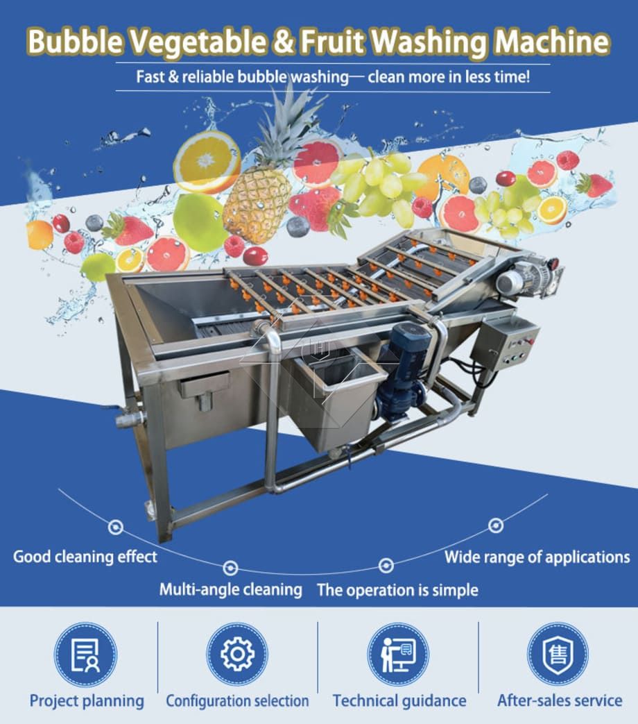 Washer wa Matunda na Mboga | Mashine ya Kuosha Mapovu kwa Usafishaji Bora wa Mazao Washer wa Matunda na Mboga | Mashine ya Kuosha Mapovu kwa Usafishaji Bora wa Mazao