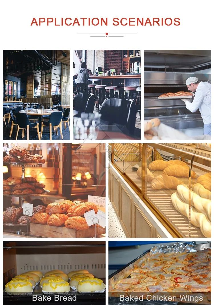 Uuzaji Moto Mpya Oveni ya Gesi ya Bakery kwa Tanuri ya Kuoka ya Sitaha mbili 4