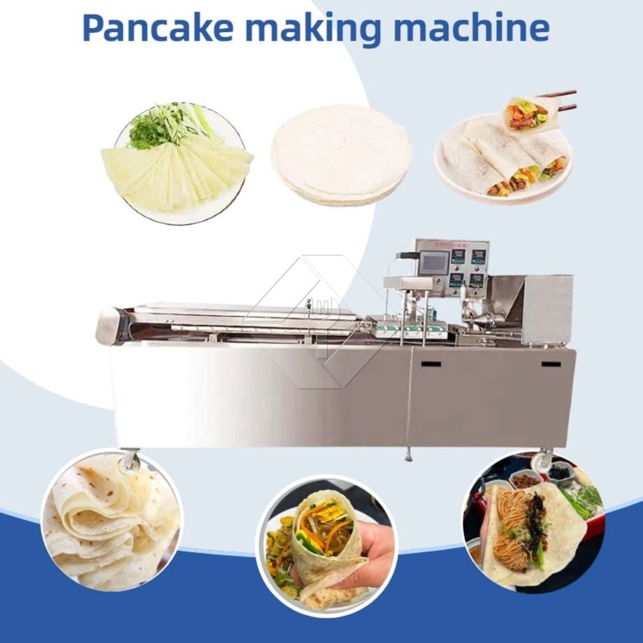 Chapati ya Mkate wa Pita Otomatiki Mkate wa gorofa Pancake Roti Tortilla Mashine ya Kutengeneza Lavashi ya Bata ya Kuchoma