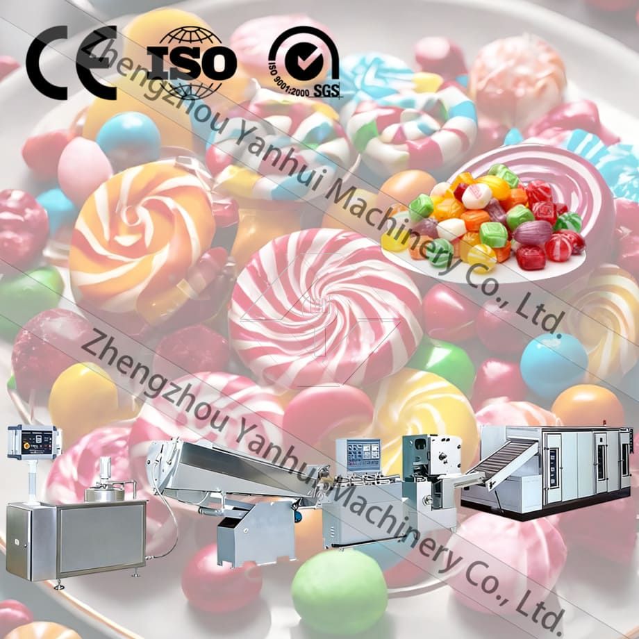 Mashine Kamili ya Kutengeneza Pipi ya Kiotomatiki Maalum ya Lollipop