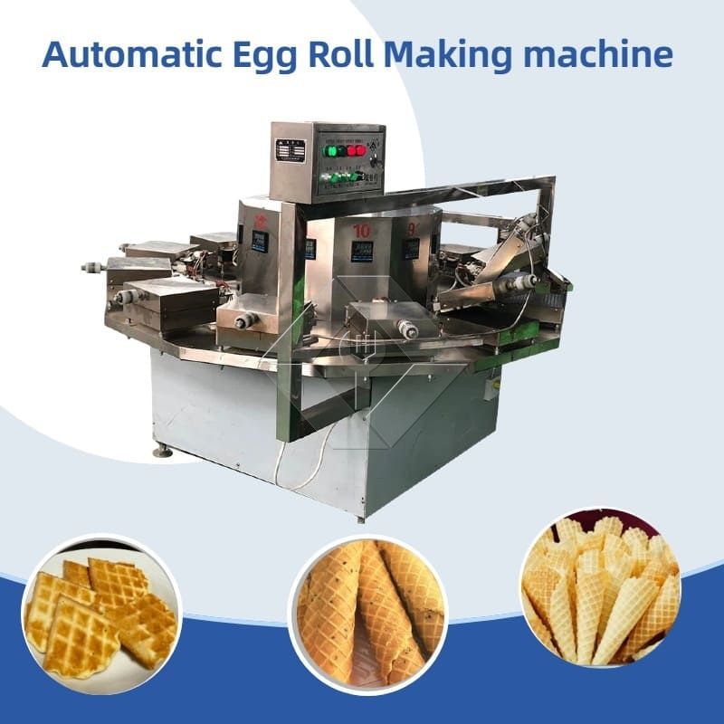 Rotary Rolling Sukari Koni Kuoka Ice Cream Poke Cornet Akavingirisha Cones Kutengeneza Machine