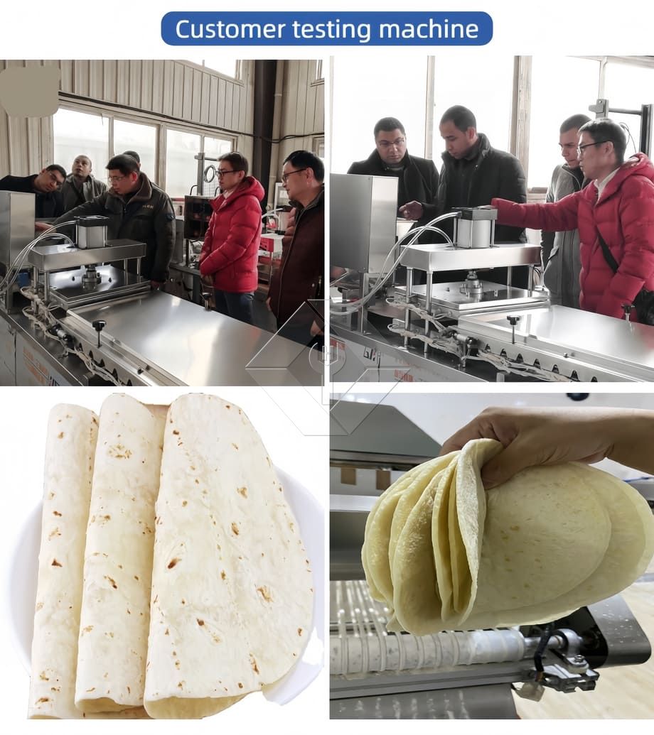 Chapati ya Mkate wa Pita Otomatiki Mkate wa gorofa Pancake Roti Tortilla Bata Choma Pancake Mashine ya Kutengeneza Lavash Chapati ya Mkate wa Pita Otomatiki Mkate wa gorofa Pancake Roti Tortilla Bata Choma Pancake Mashine ya Kutengeneza Lavash